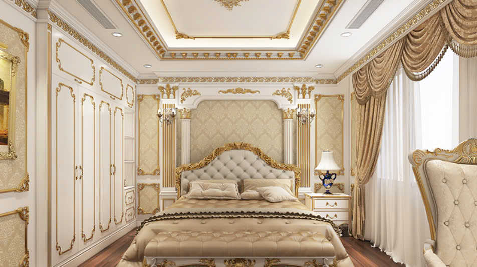 Phù điêu trang trí tường phòng ngủ