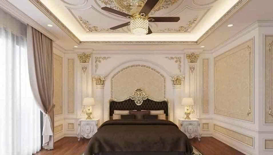 Ý Tưởng Kết Hợp Phào Chỉ PU và Phù Điêu Đẹp Cho Phòng Ngủ