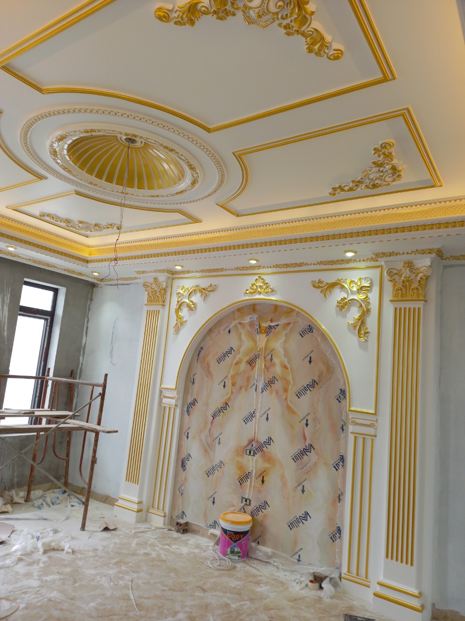 Mẹo Và Kinh Nghiệm Thi Công Phù Điêu Nội Thất PU