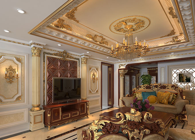 Ý Tưởng Kết Hợp Phào Chỉ PU và Phù Điêu Đẹp Cho Phòng Khách