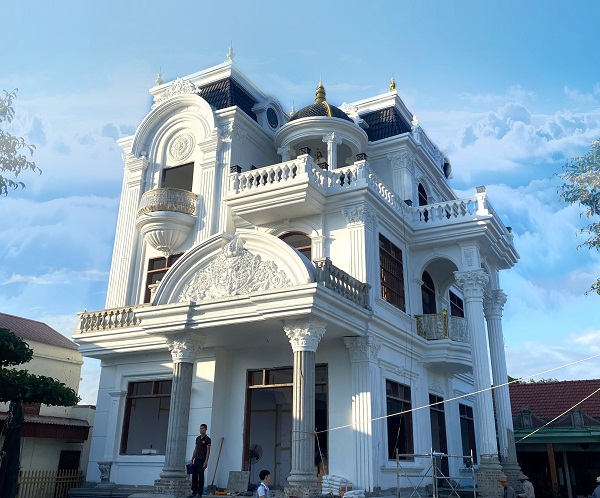 Ứng Dụng Cụ Thể Của Phù Điêu Tân Cổ Điển Trong Thiết Kế Biệt Thự